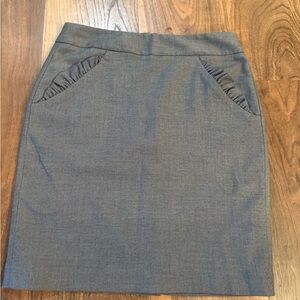 LOFT Charcoal Pencil Skirt